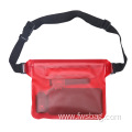 Clear PVC Transparent Portable Cell Phone Waterproof Beach Fanny Pack Waist bag